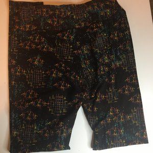 LuLaRoe Leggings ~ Black-Brown Pattern